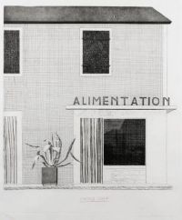 French Shop by David Hockney - click for more detail
