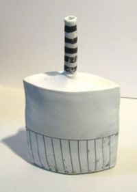 Porcelain Bottle by Robin Welch - click for more detail