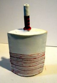 Porcelain Bottle by Robin Welch - click for more detail