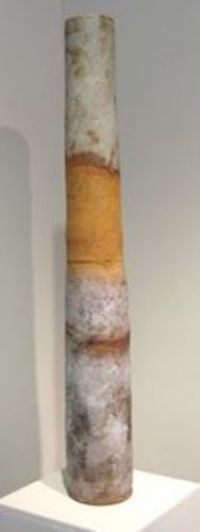 Small Rust Cylinder Form by Robin Welch - click for more detail