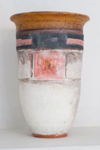 Tall Vase Pink Square by Robin Welch - click for more detail